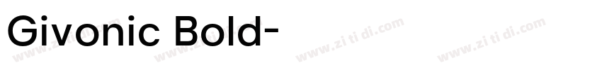 Givonic Bold字体转换